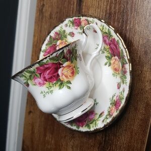 Pink & Yellow flower tea cup set